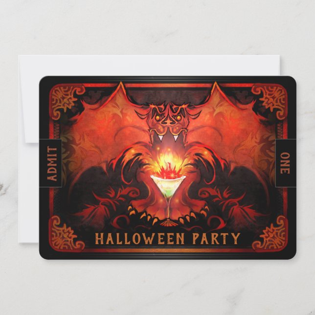 Invitación a la fiesta de deslumbramiento de Hallo (Anverso)
