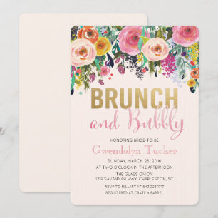 Invitación a la fiesta de despedida de soltera Bru