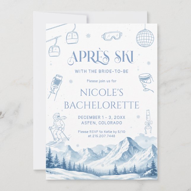 Invitación a la fiesta de despedida de soltera de  (Anverso)