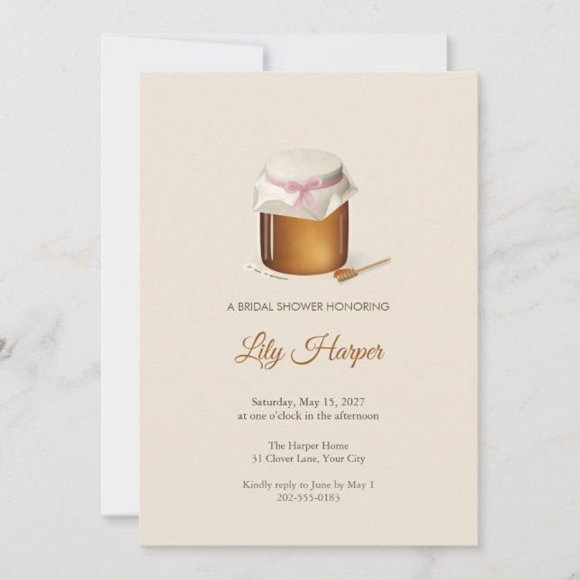Invitación a la Fiesta de Despedida de Soltera de  (Anverso)