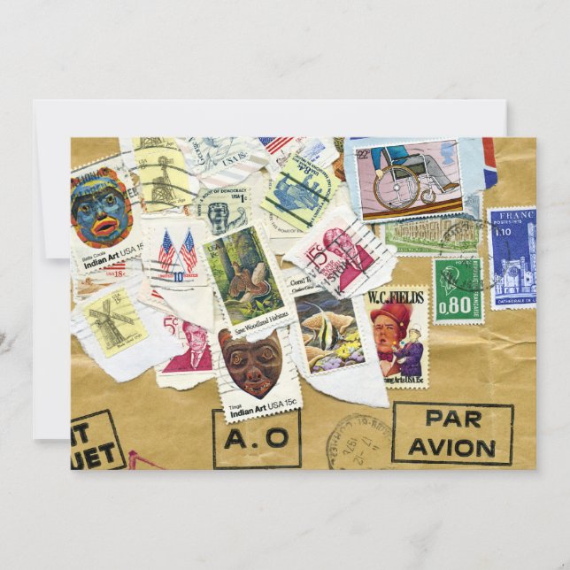 Invitación a la fiesta de despedida del Collage de (Anverso)