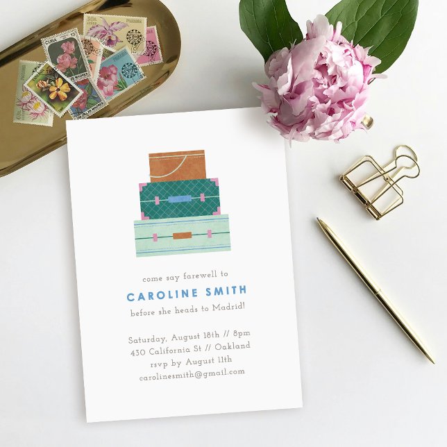 Invitación a la fiesta de despedida del equipaje a (Subido por el creador)