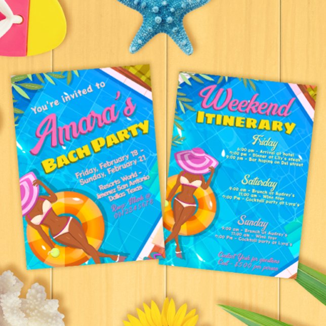 Invitación a la fiesta de despedida - Itinerario d (Subido por el creador)