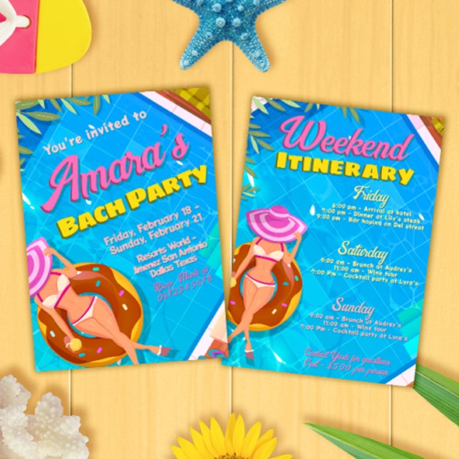 Invitación a la fiesta de despedida - Itinerario d (Subido por el creador)