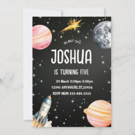 Invitación a la Fiesta de Despegue Espacial