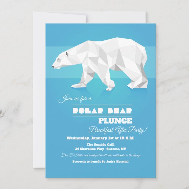 Invitación a la fiesta de desplome del oso polar (Anverso)