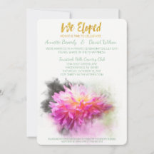 Invitación a la fiesta de después de la boda Pink