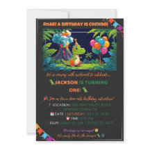 Invitación a la Fiesta de Dinos – Editable