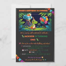Invitación a la Fiesta de Dinos – Editable