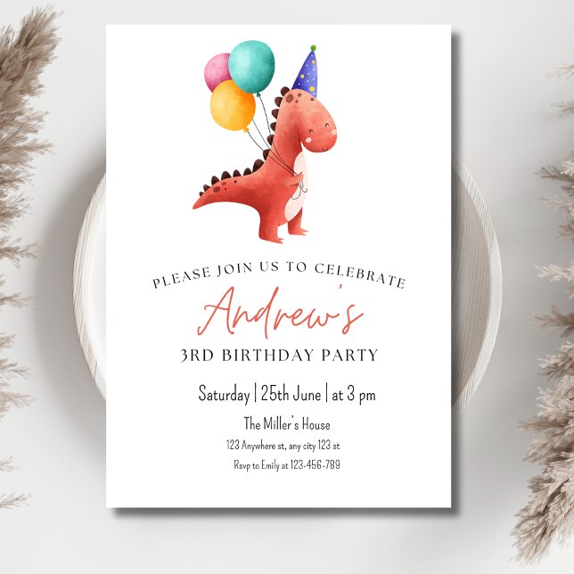 Invitación a la fiesta de dinosaurios jurásicos pa (Subido por el creador)