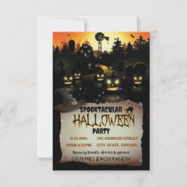 Invitación a la fiesta de disfraces de Halloween