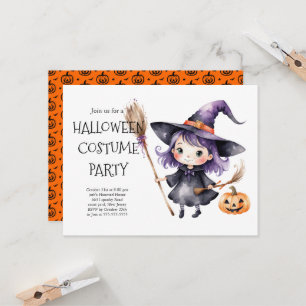 Invitación a la fiesta de disfraces de Halloween  