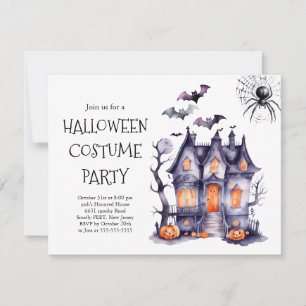 Invitación a la fiesta de disfraces de Halloween