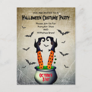 Invitación a la fiesta de disfraces de Halloween