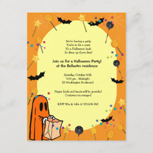 Invitación a la fiesta de disfraces de Halloween
