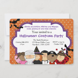 Invitación a la fiesta de disfraces de Halloween