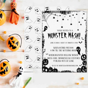 Invitación a la Fiesta de Disfraces de Halloween "