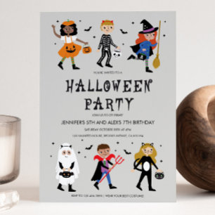 Invitación a la fiesta de disfraces de Halloween