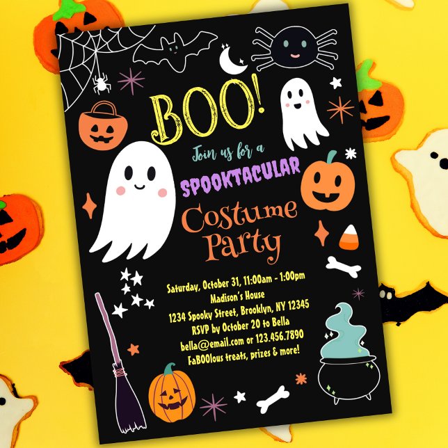Invitación a la fiesta de disfraces de Halloween (Subido por el creador)