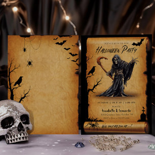 Invitación a la fiesta de disfraces de Halloween