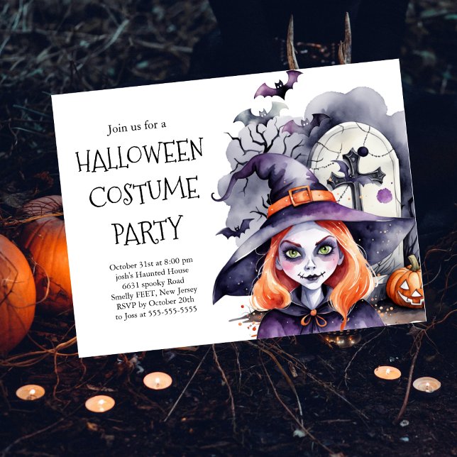Invitación a la fiesta de disfraces de Halloween | (Subido por el creador)