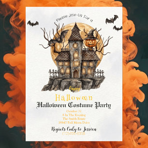 Invitación a la fiesta de disfraces de Halloween
