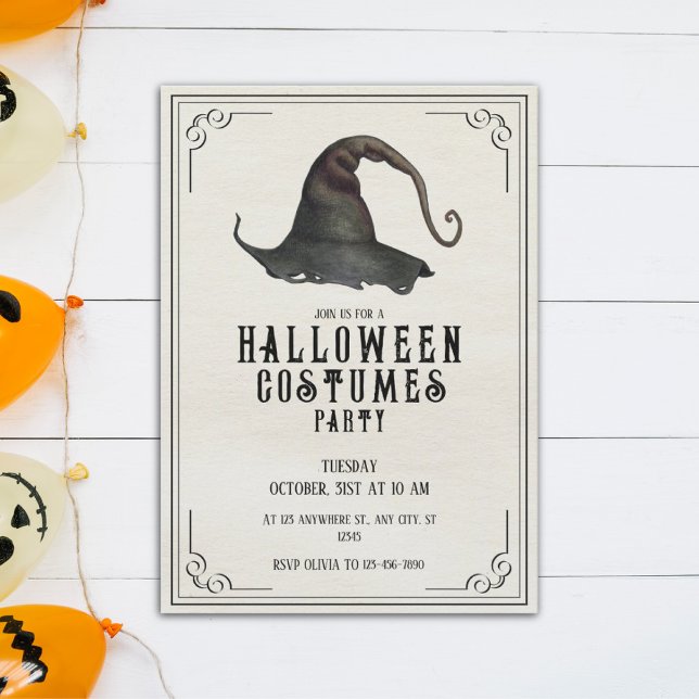 Invitación a la fiesta de disfraces de Halloween (Subido por el creador)