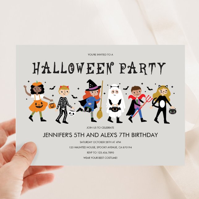 Invitación a la fiesta de disfraces de Halloween (Subido por el creador)