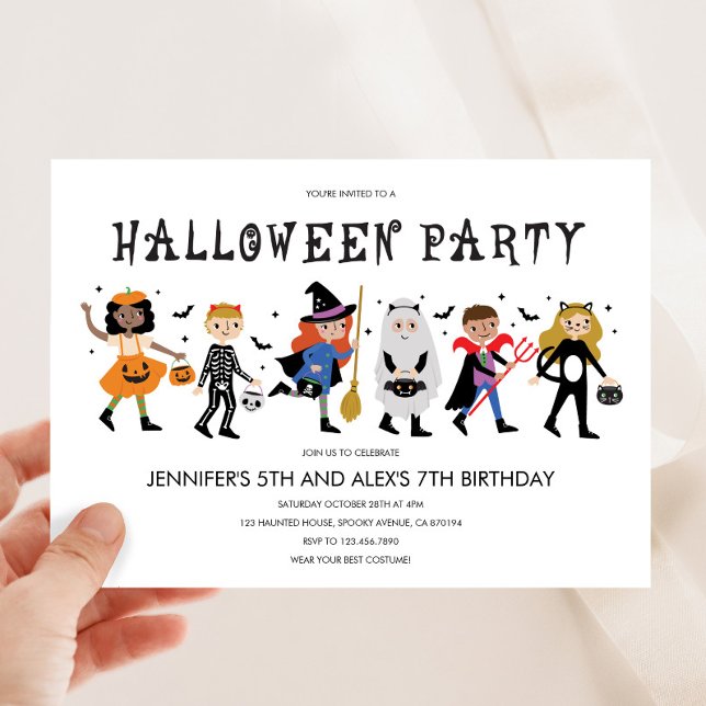Invitación a la fiesta de disfraces de Halloween (Subido por el creador)