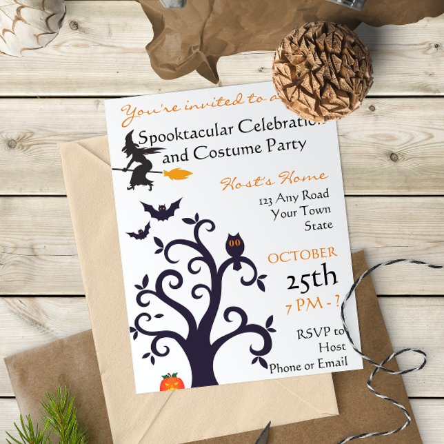 Invitación a la fiesta de disfraces de Halloween (Subido por el creador)