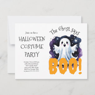 Invitación a la fiesta de disfraces de Halloween