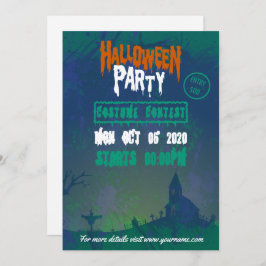 Invitación a la fiesta de disfraces de Halloween