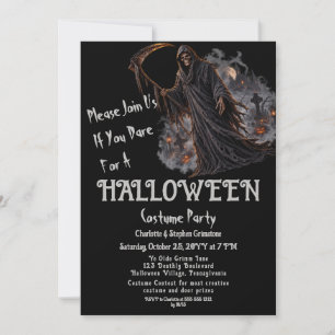 Invitación a la fiesta de disfraces de Halloween d