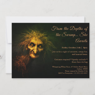 Invitación a la fiesta de disfraces de Halloween d