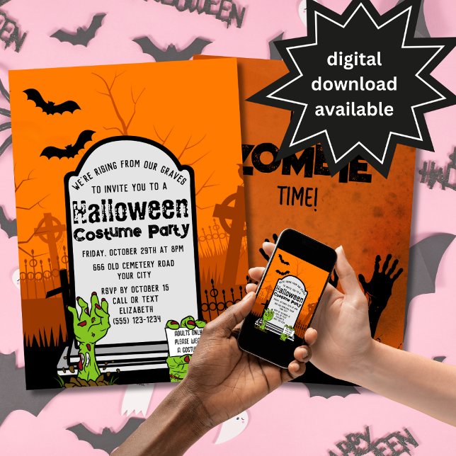 Invitación a la Fiesta de Disfraces de Halloween d (Subido por el creador)