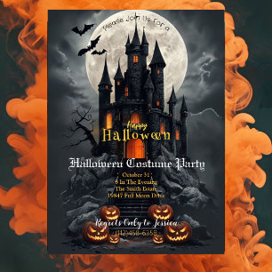 Invitación a la fiesta de disfraces de Halloween d