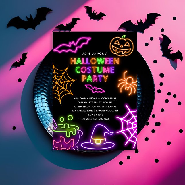 Invitación a la fiesta de disfraces de Halloween e (Subido por el creador)