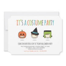 Invitación a la fiesta de disfraces de Halloween p