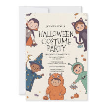 Invitación a la fiesta de disfraces de Halloween p