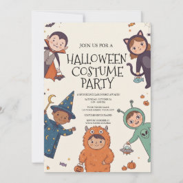 Invitación a la fiesta de disfraces de Halloween p