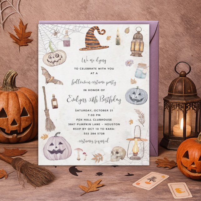 Invitación a la fiesta de disfraces de Halloween p (Subido por el creador)