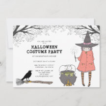 Invitación a la fiesta de disfraces de Halloween p