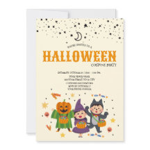 Invitación a la fiesta de disfraces de Halloween p