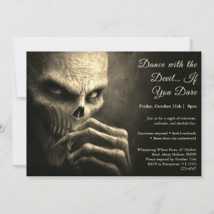 Invitación a la fiesta de disfraces de Noche de Br