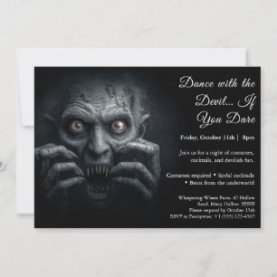 Invitación a la fiesta de disfraces de Noche de Br
