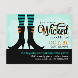 Invitación a la fiesta de disfraces de Witch Hallo