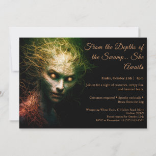 Invitación a la fiesta de disfraz de Halloween de
