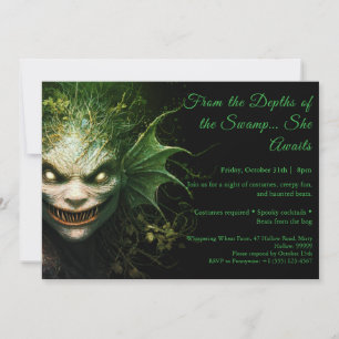 Invitación a la fiesta de disfraz de Halloween de
