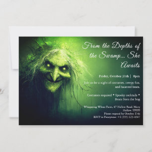 Invitación a la fiesta de disfraz de Halloween de