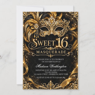 Invitación a la Fiesta de Disfraz de Sweet 16